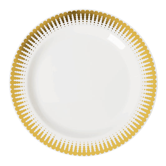 Case of 12 - 10.25" Gold Radial Premium Plates - 10 ct.