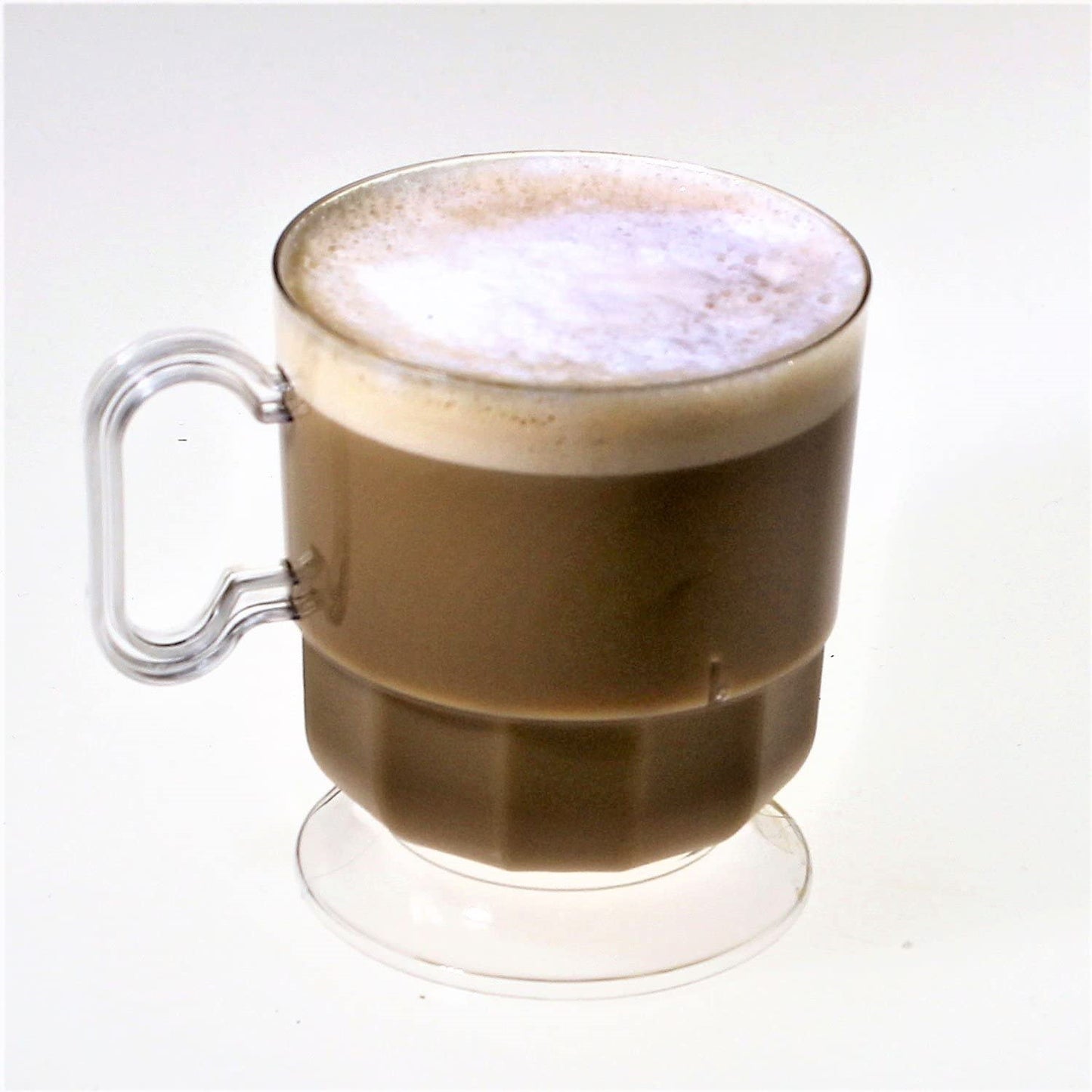 Clear Glazed Coffee Cups w/ Handle - 8 Ct.