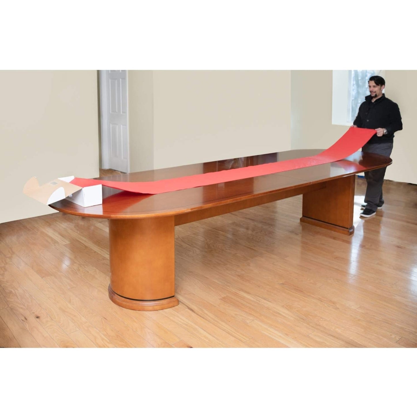 54" X 100' Select A Size Table Cover - Red