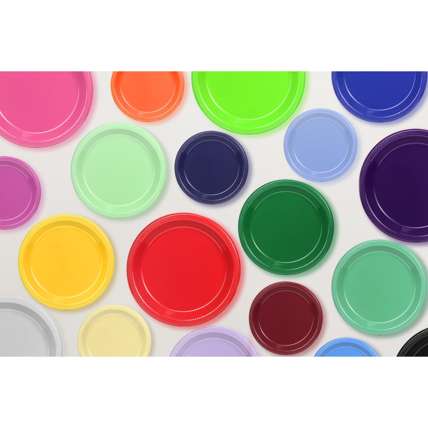 10 In. Navy Plastic Plates - 50 Ct.