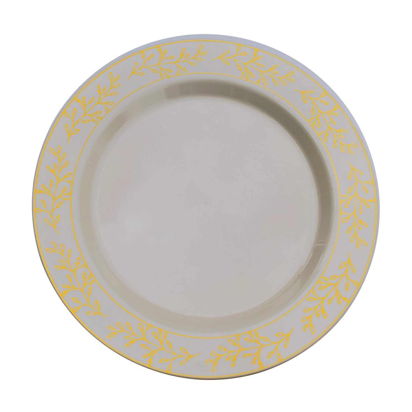Case of 12 - 9" Gold Leaf Premium Plates - 10 ct.