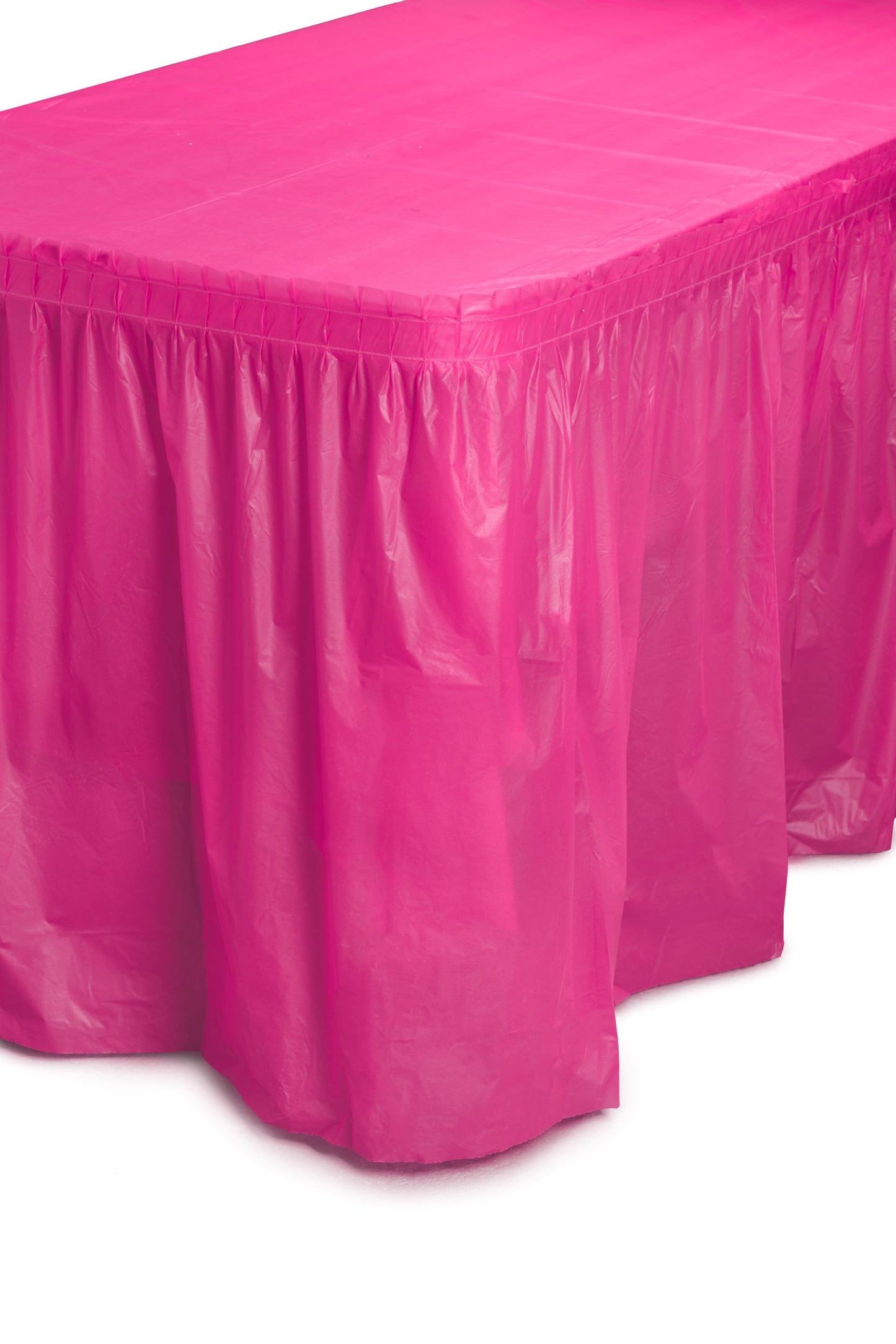 Case of 48 - 14' x 29" Table Skirt - Cerise