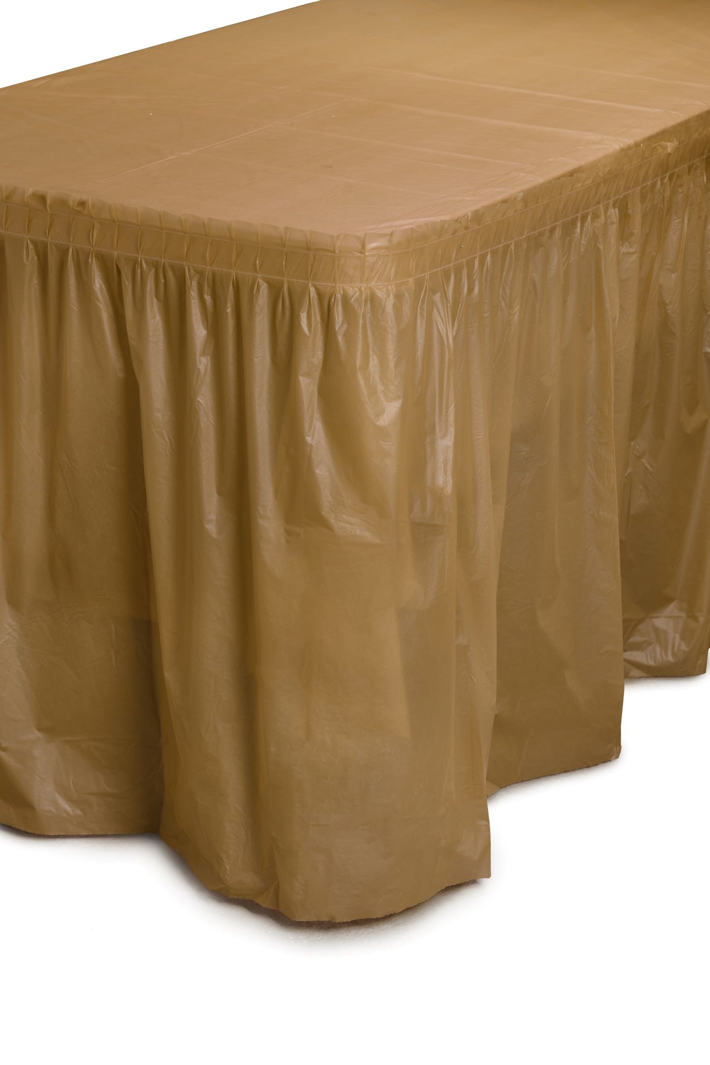 Case of 48 - 14' x 29" Table Skirt - Gold