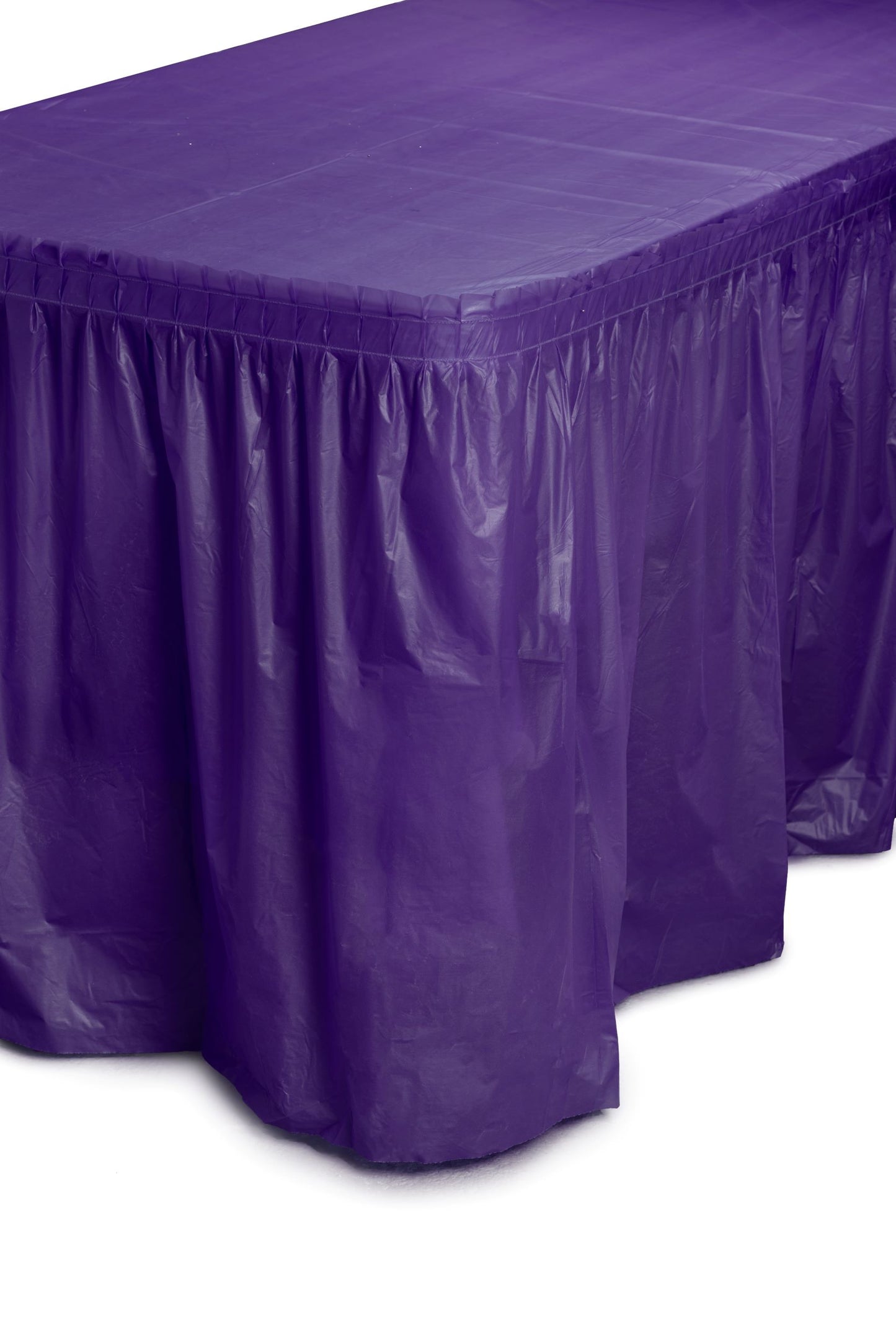 Case of 48 - 14' x 29" Table Skirt - Purple
