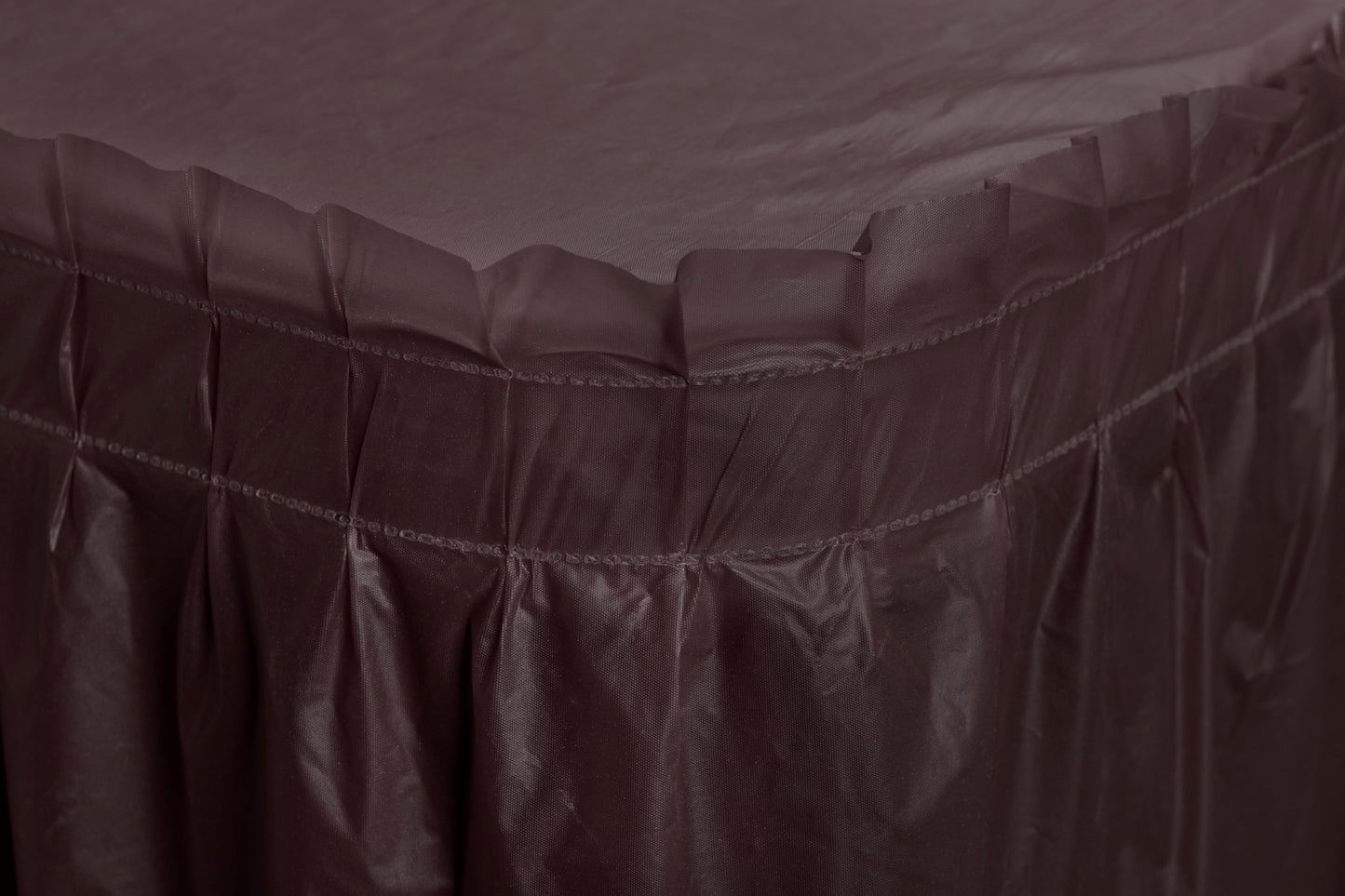 Case of 48 - 14' x 29" Table Skirt - Brown