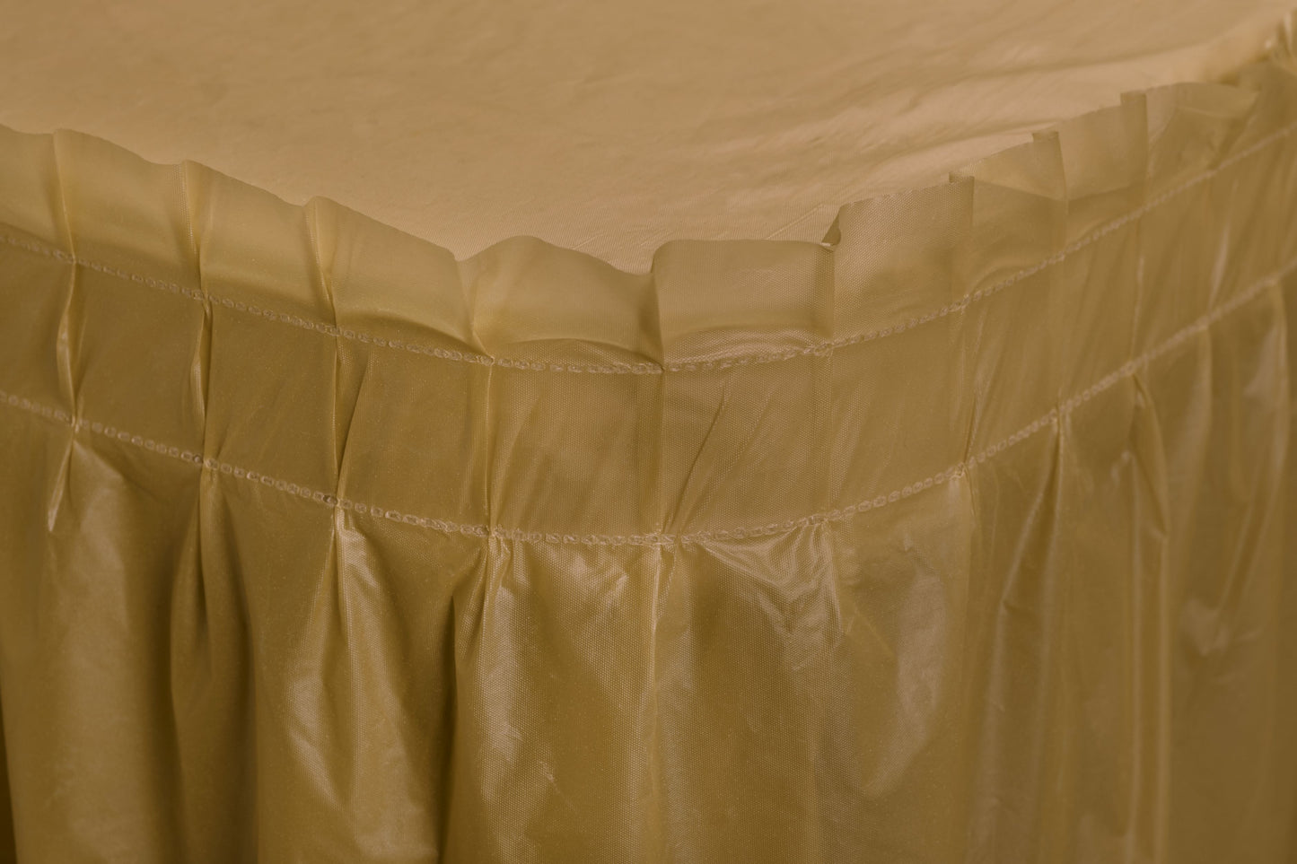 Case of 48 - 14' x 29" Table Skirt - Gold