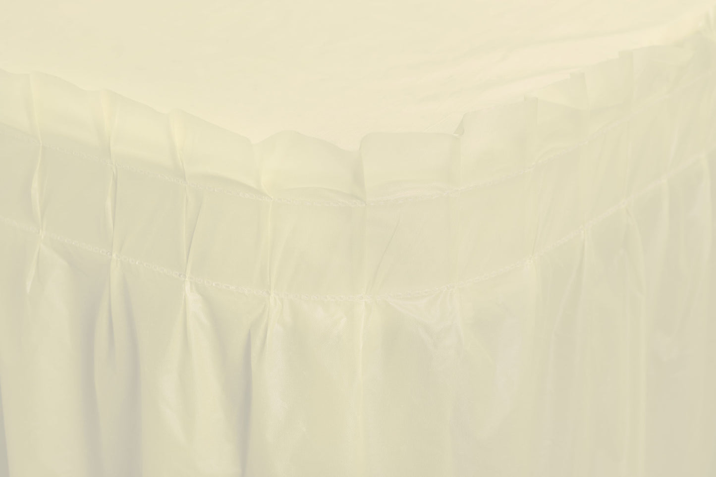 Case of 48 - 14' x 29" Table Skirt - Ivory
