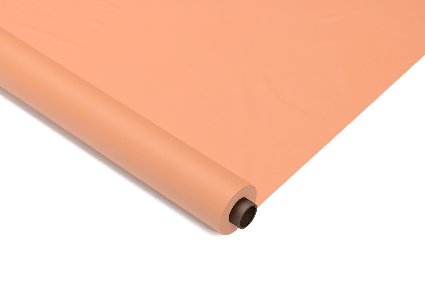 Exquisite Premium Quality Plastic Table Cover Banquet Roll, 40 in X 100 ft - Peach