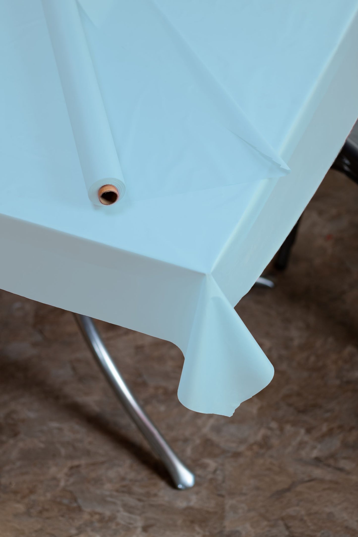 40 In. X 300 Ft. Premium Light Blue Table Roll