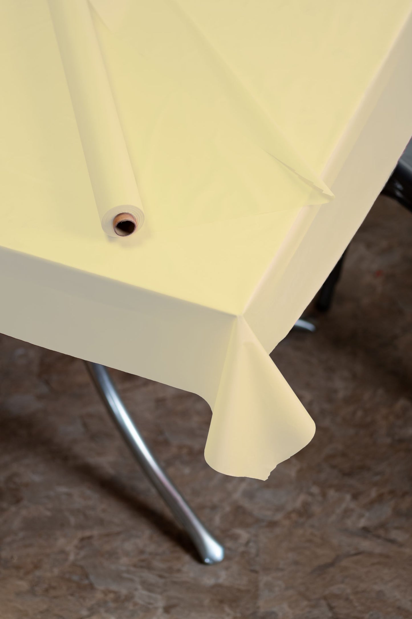 40 In. x 300 Ft. Premium Light Yellow Table Roll