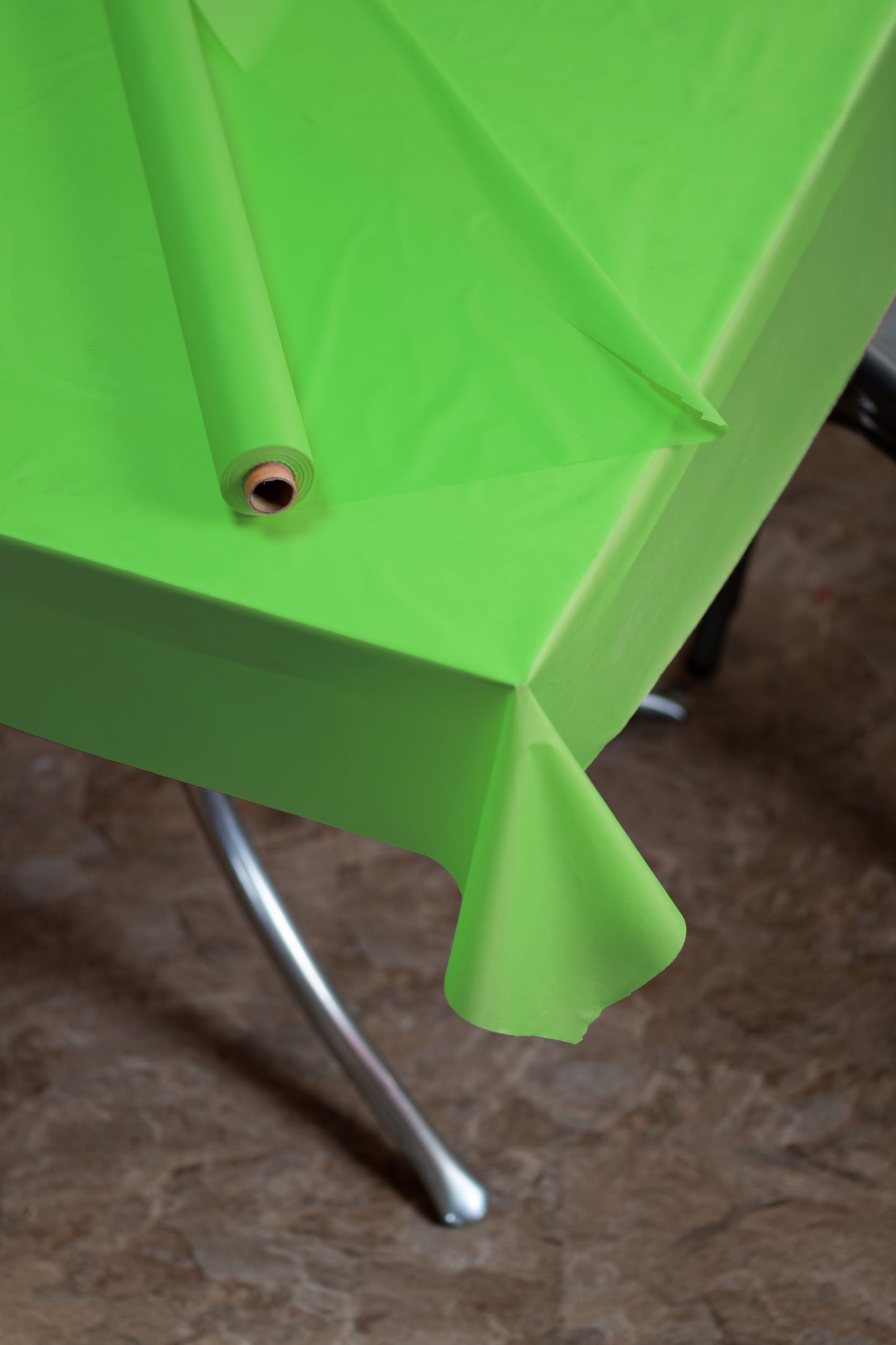 40 In. X 100 Ft. Lime Green Table Roll