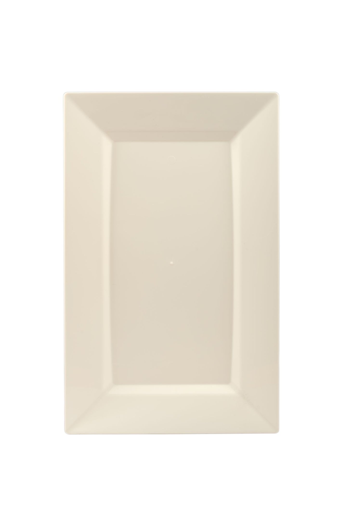 11.5 In. Ivory Rectangular Plates - 10 Ct.