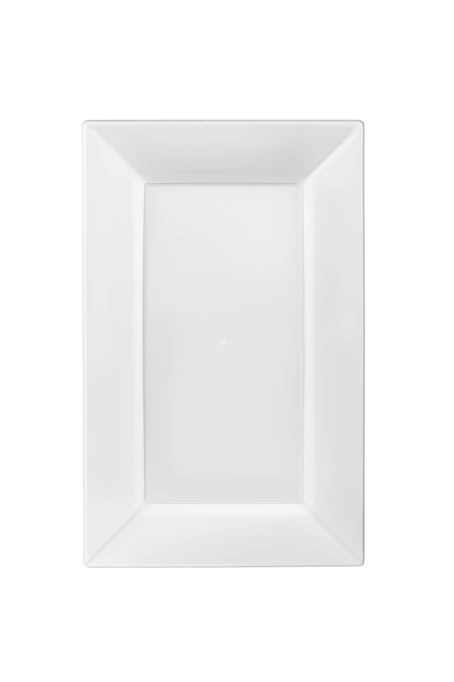 Case of 12 - 12.75" Clear Rectangular Plate - 10 ct.