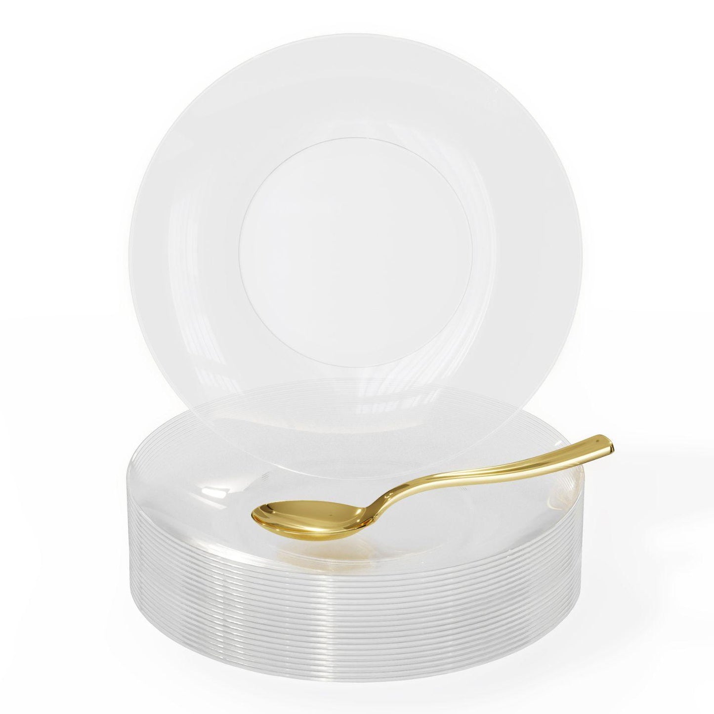 6" Trend Clear Plastic Plates - 10 Ct.