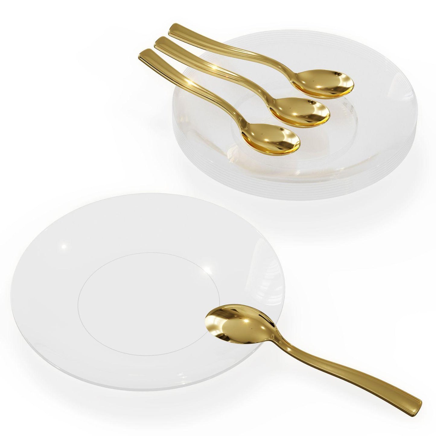 6" Trend Clear Plastic Plates - 10 Ct.