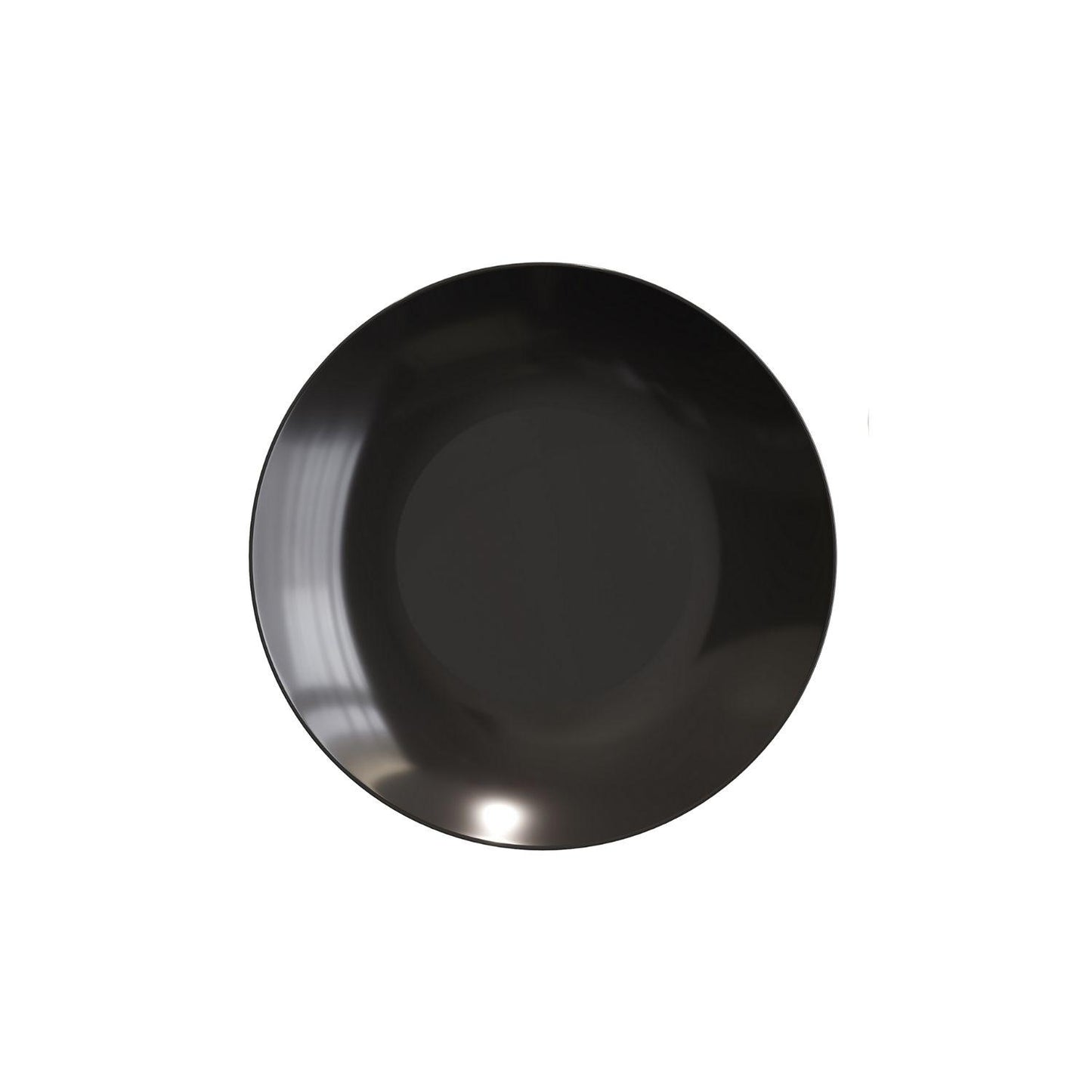 6" Trend Black Plastic Plates - 10 Ct.