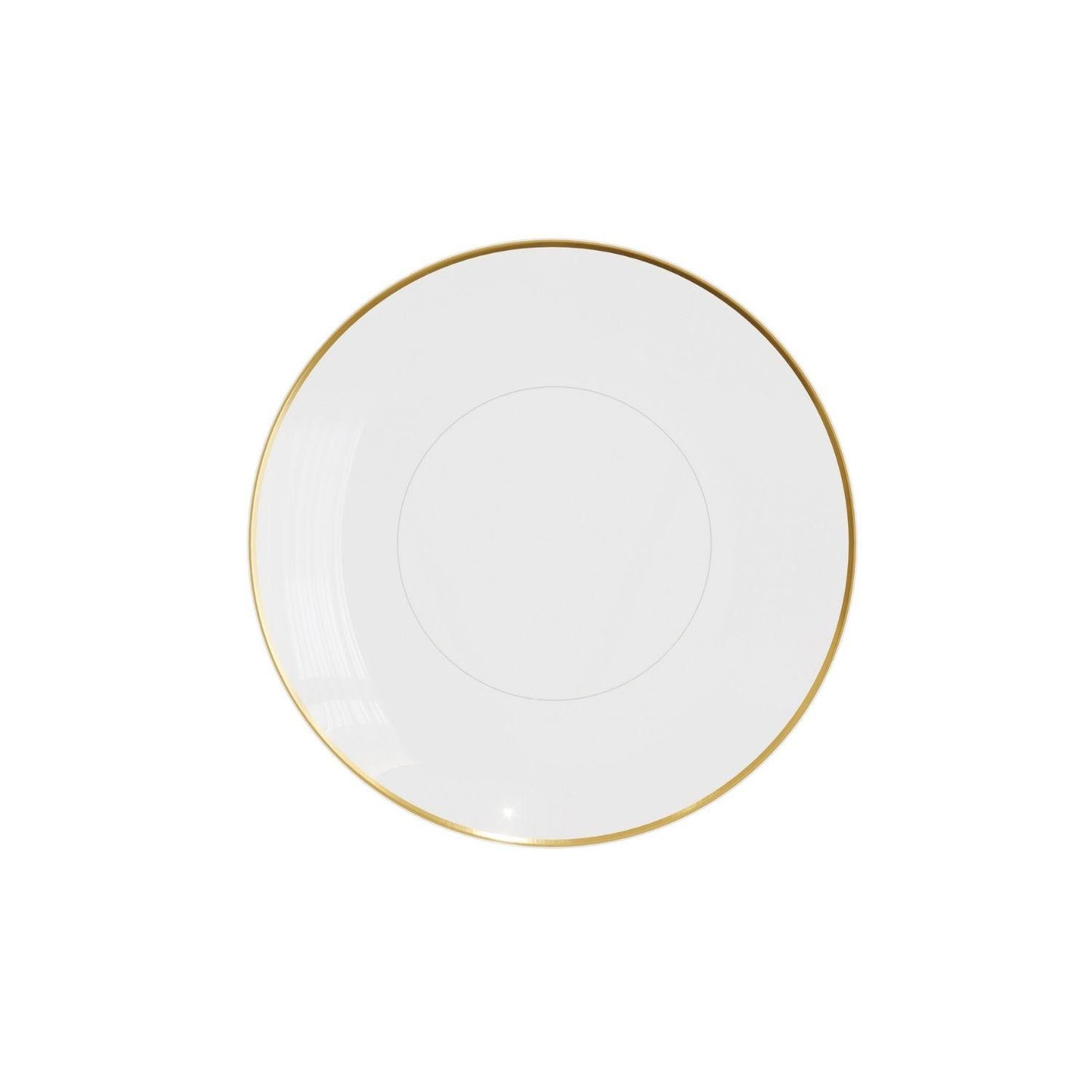 6" Trend Clear/Gold Plastic Plates - 10 Ct.