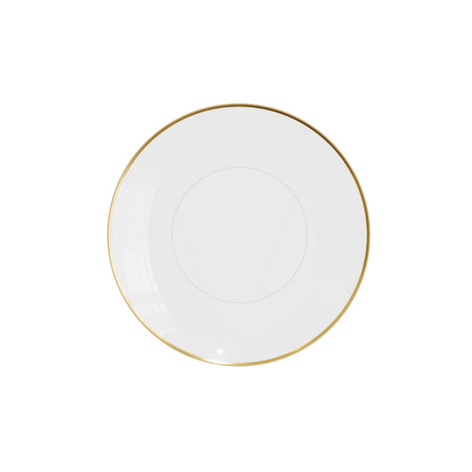 6" Trend Clear/Gold Plastic Plates - 10 Ct.