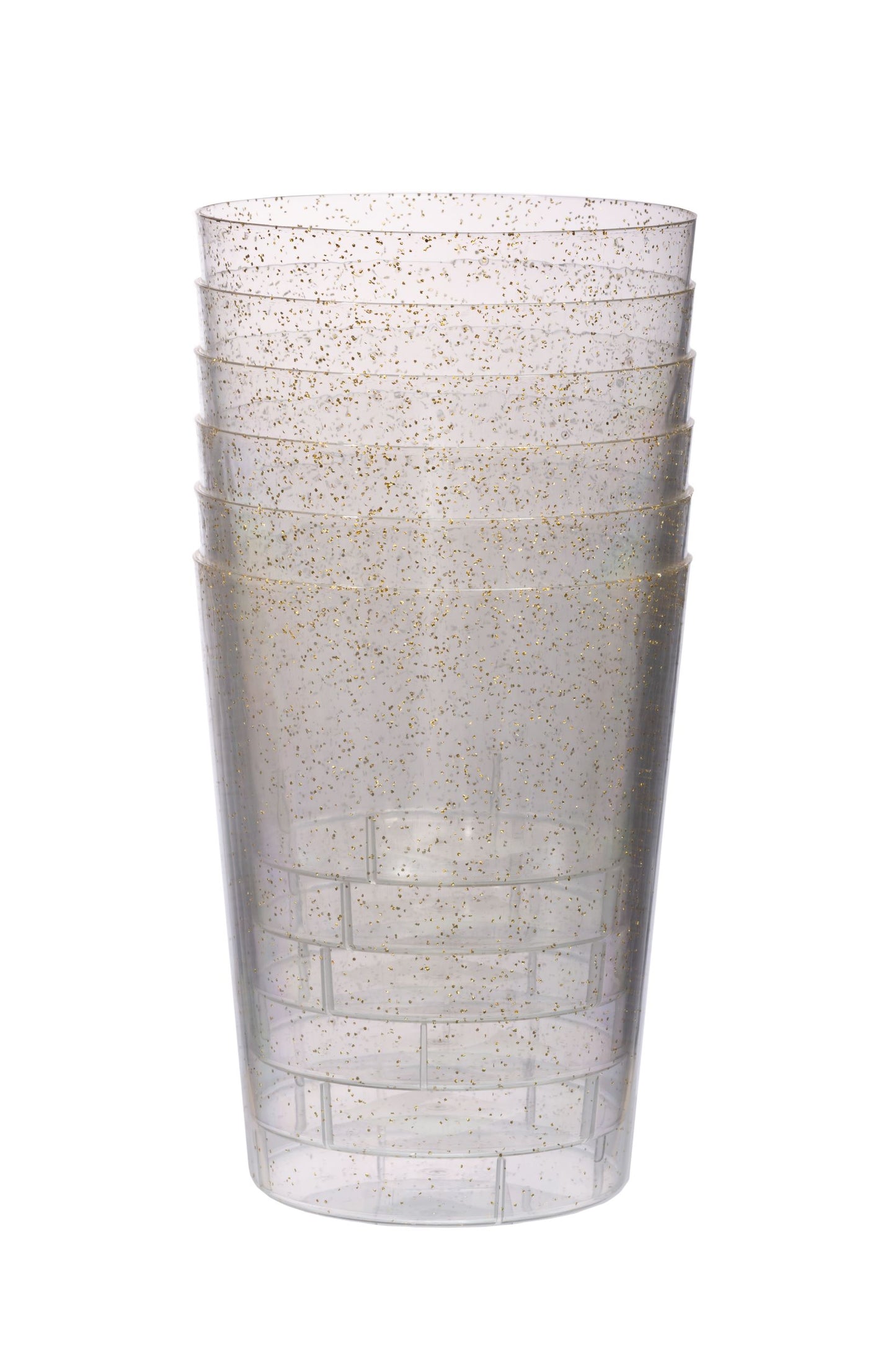 Clear Ice Bucket With Gold Glitter