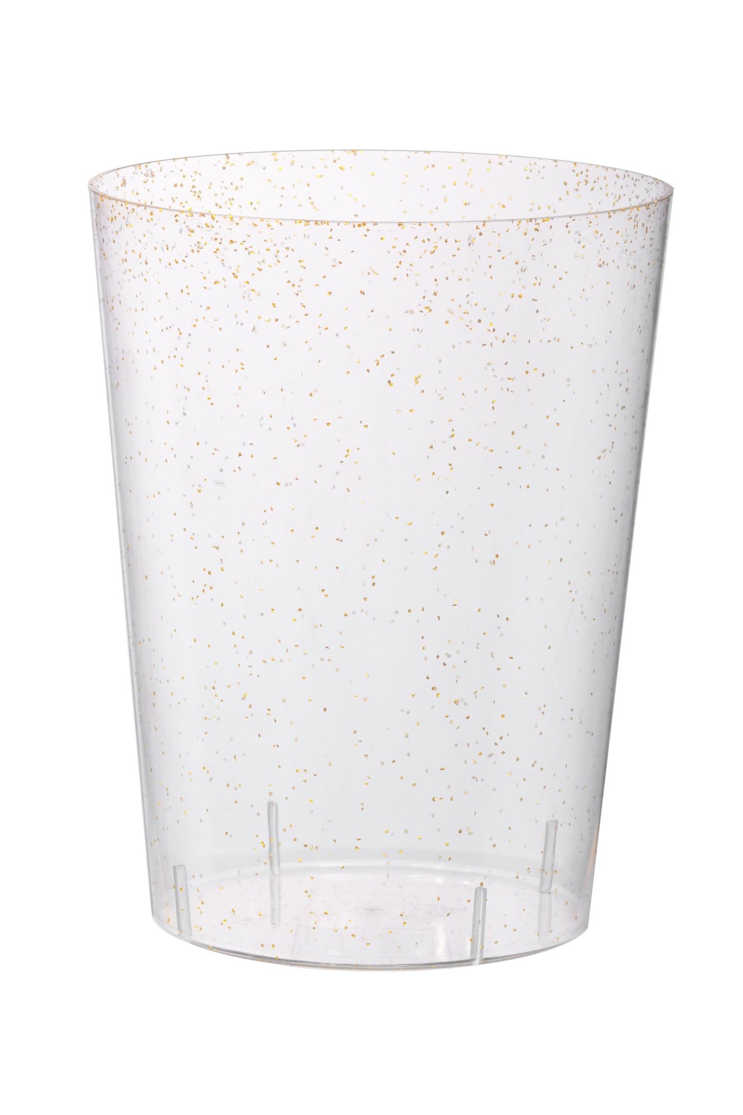 Clear Ice Bucket With Gold Glitter