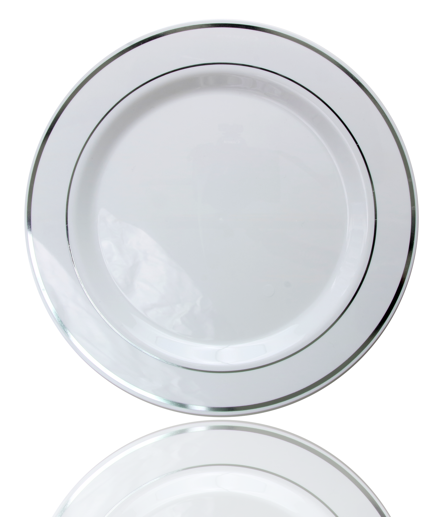 Case of 12 - 10.25" Silver Line Premium Plates - 10 ct.