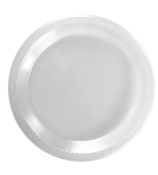 Case of 12 - 10" Plastic Plates 50 ct. - Clear
