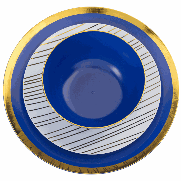 10 In. Glam Design Plastic Plates - 10 Ct.