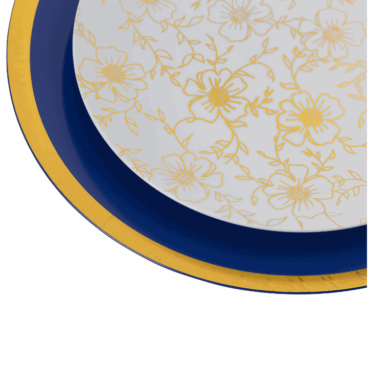 8 In. Versa Design Plastic Plates - 10 Ct.