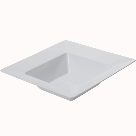 8.5 in.(12oz) White Deep Square Bowl - 10 ct.