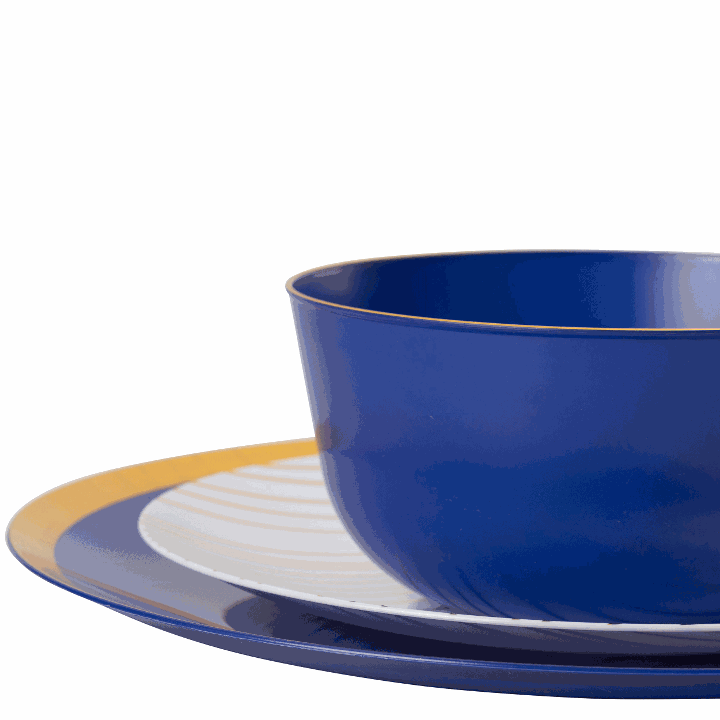 10 In. Glam Design Plastic Plates - 10 Ct.