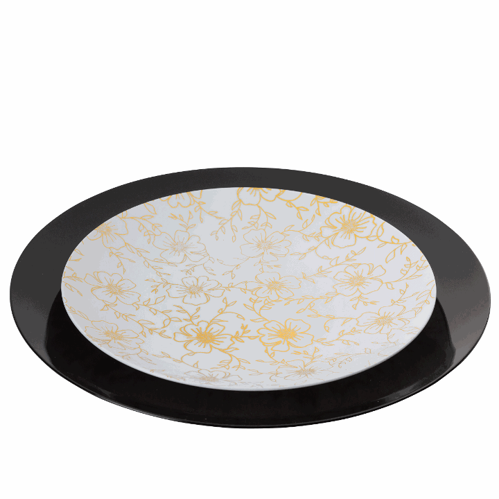 8 In. Versa Design Plastic Plates - 10 Ct.