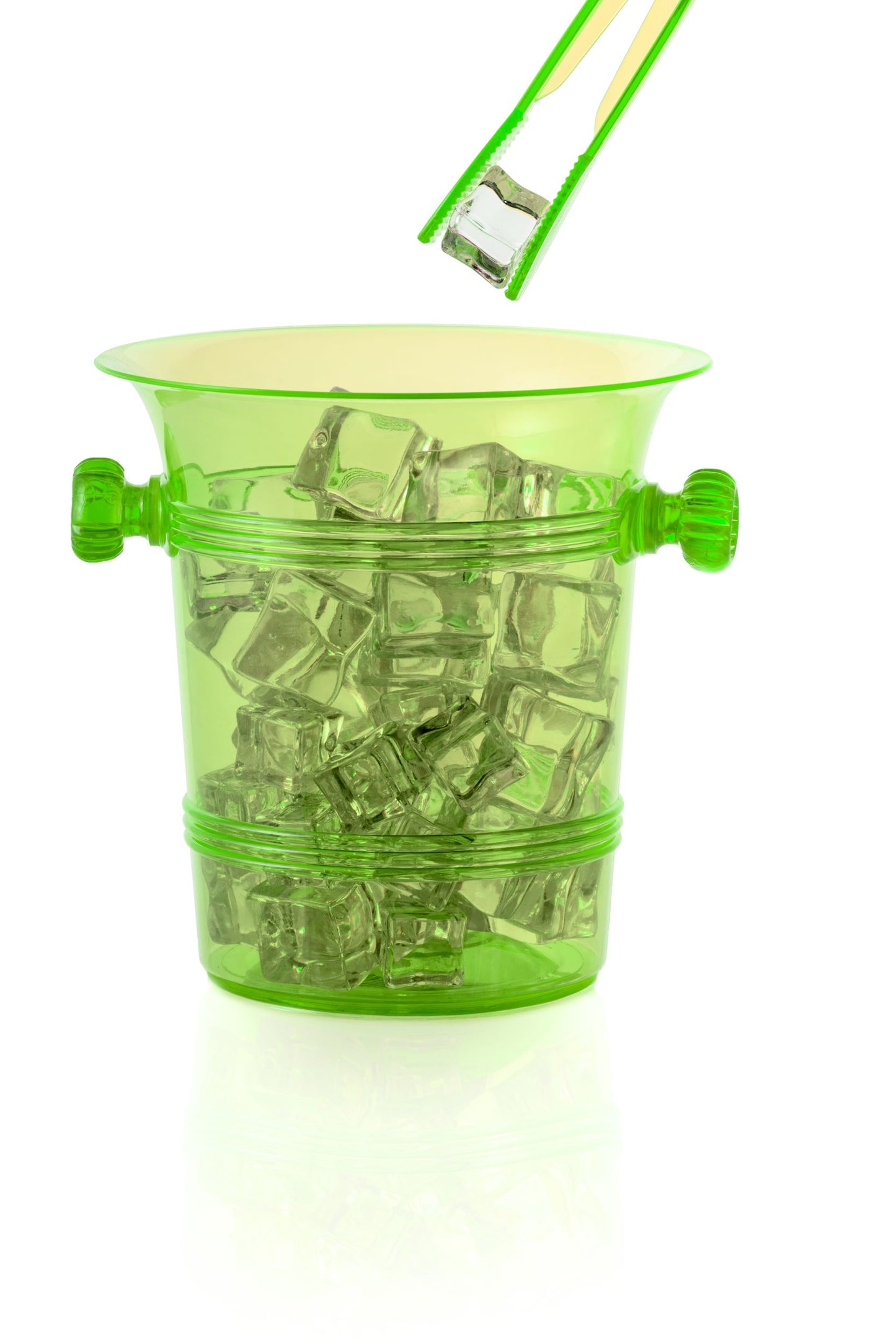 Case of 36 - 6" x 6" Ice Bucket - Lime Green