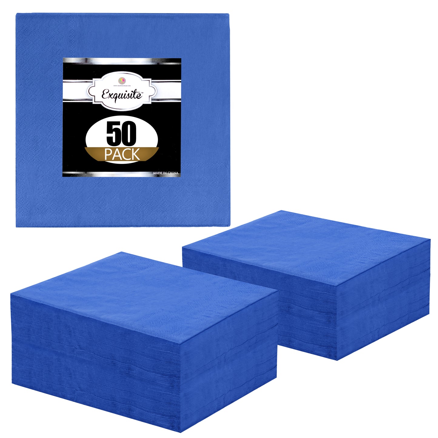 Case of 72 - 50 ct. 2-ply Luncheon Napkin - Dark Blue