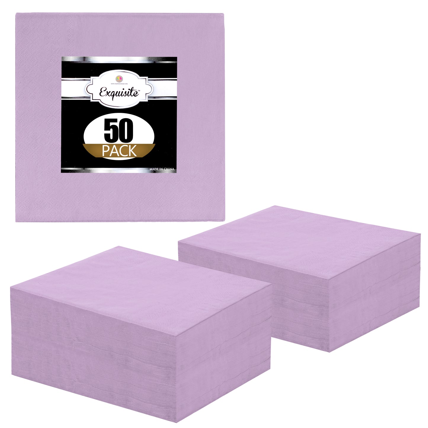 Case of 72 - 50 ct. 2-ply Luncheon Napkin - Purple