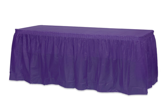Case of 48 - 14' x 29" Table Skirt - Purple