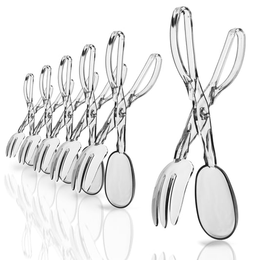 Clear Plastic Salad Tongs - 2 Ct.