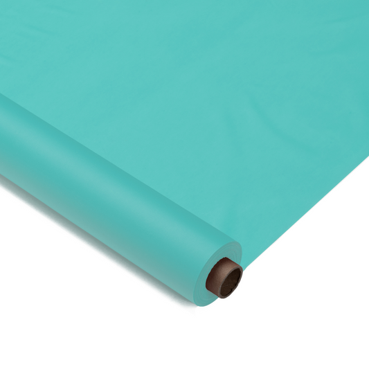 Case of 4 - 40" X 300' Banquet Roll - Aqua