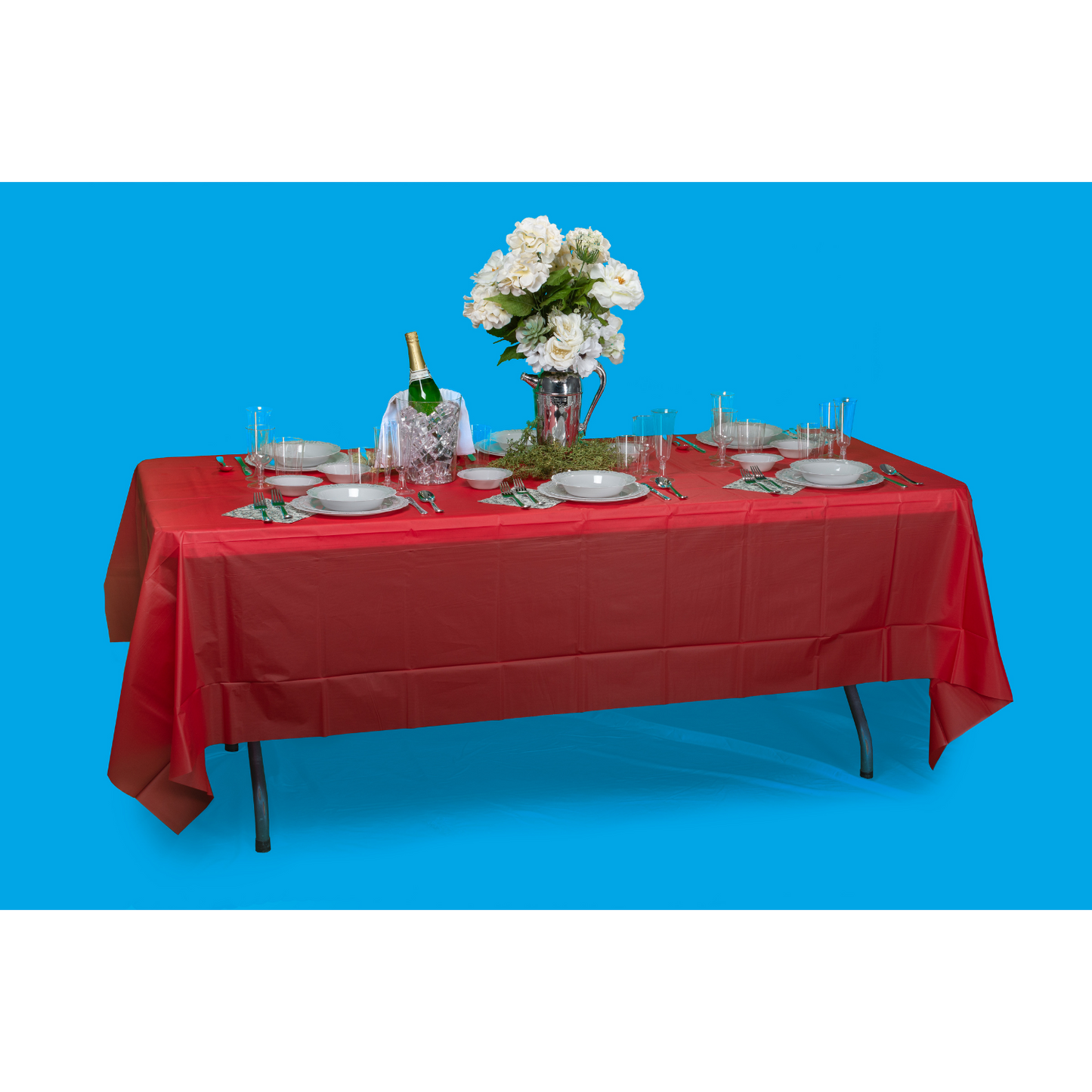 Case of 48 - 54" x 108" Rectangle - Red