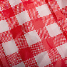 Case of 48 - 54" x 108" Printed Plastic Table cover - Red Gingham