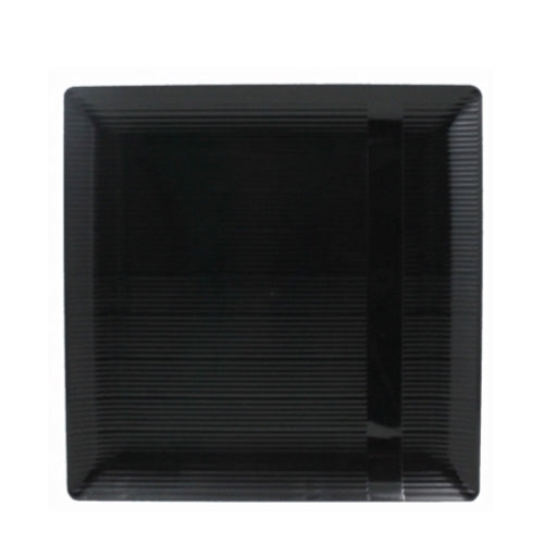 7.5 In. Black Zen Design Plates - 10 Ct.