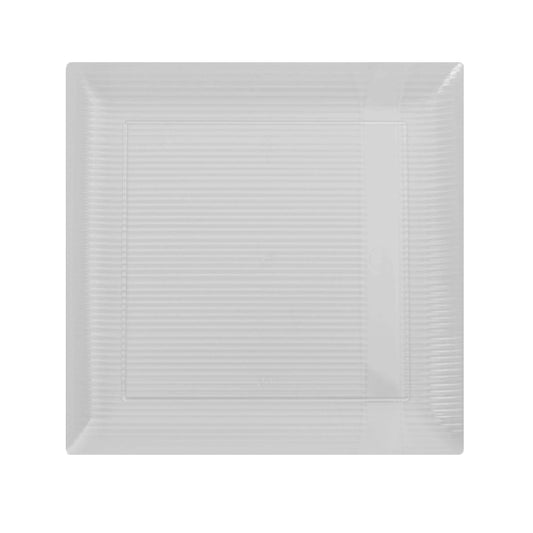 7.5 In. Clear Zen Design Plates - 10 Ct.