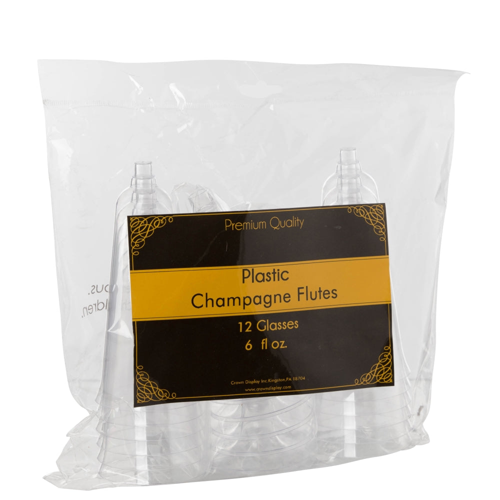 5.5 oz. Clear Plastic Wine Cups - 20 Ct.