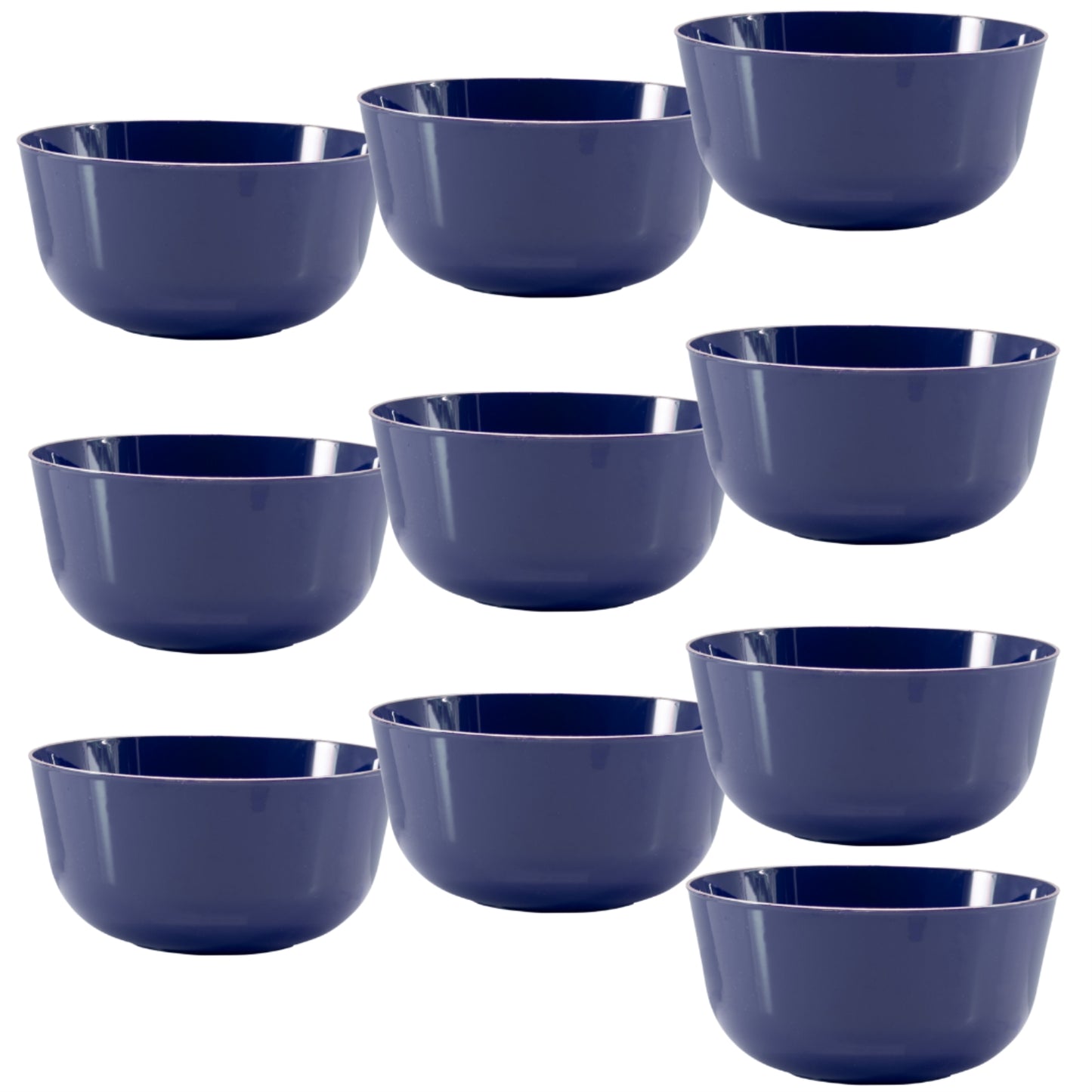 Trend Glass Look Gold Plastic Bowls - 10 Ct.