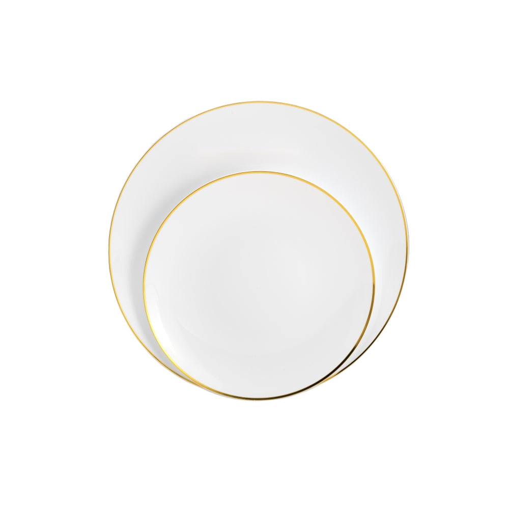 Case of 12 - 8" Classic Gold Design Plates (10)