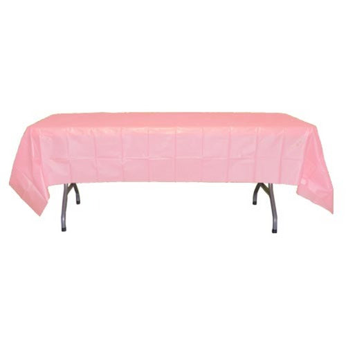 Pink Plastic Table Cover 54" X 108" Case Of 96