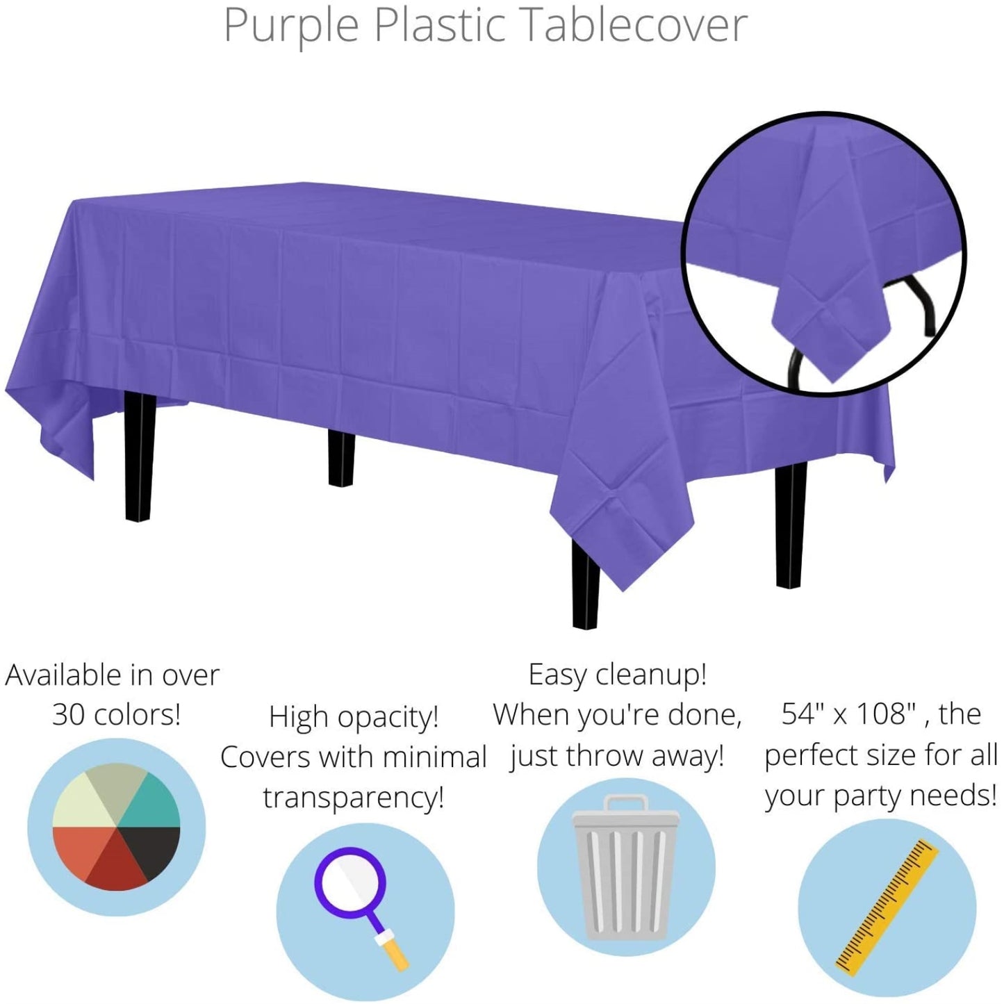Premium Purple Table Cover