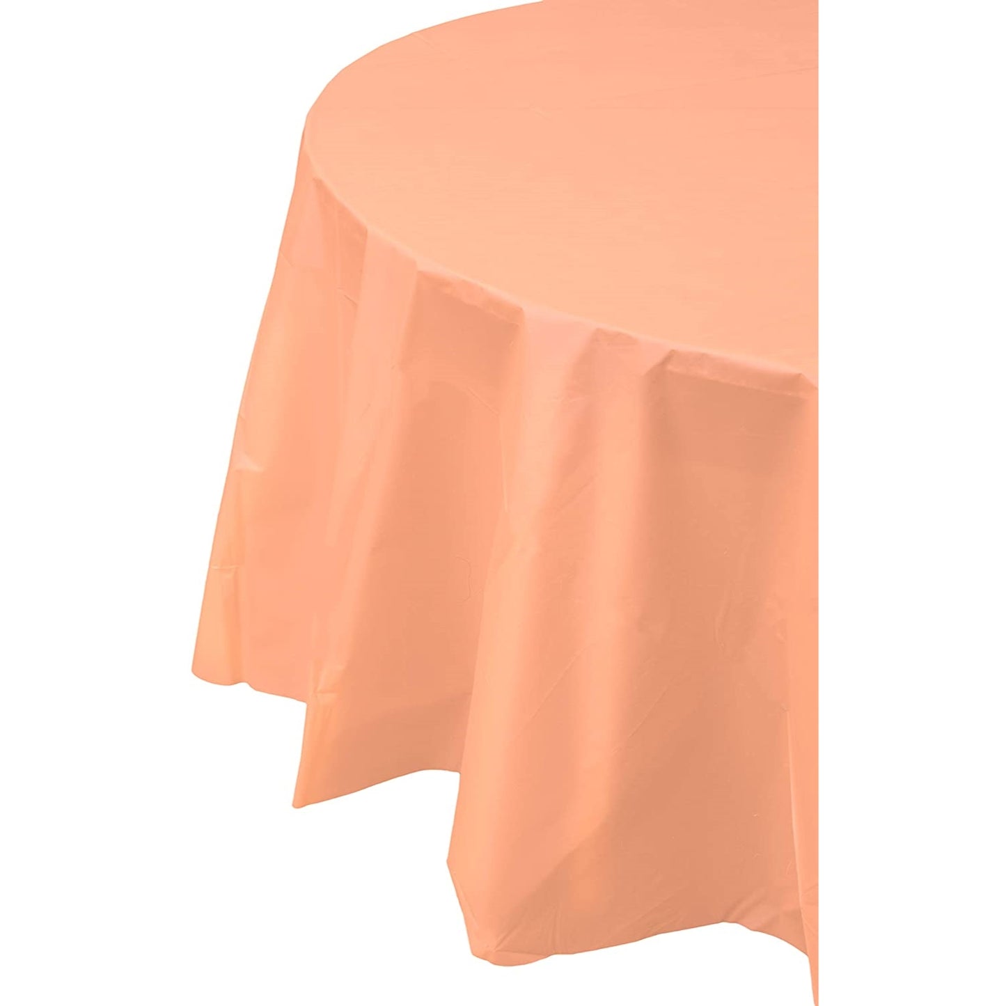 Premium Round Peach Table Cover