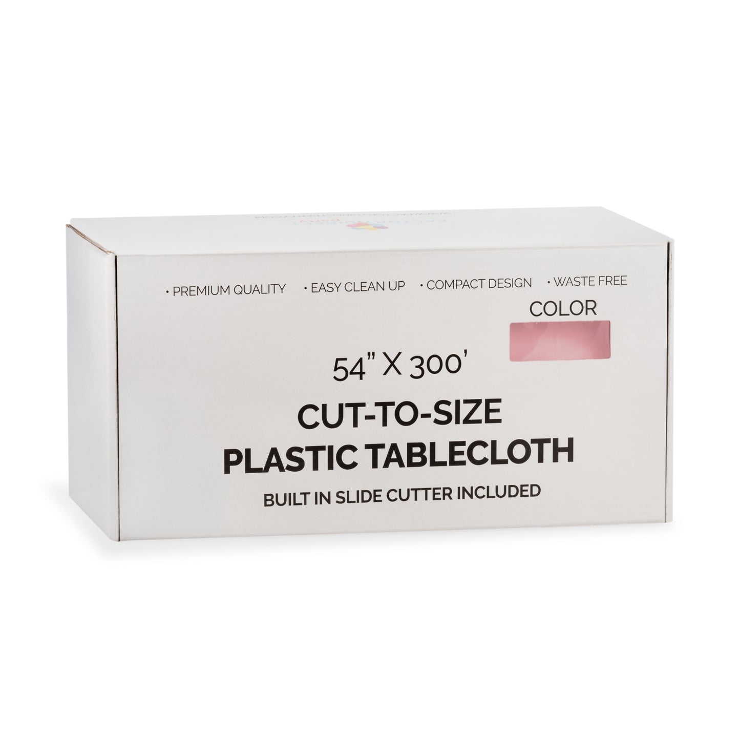 54" X 300' Select A Size Table Cover - Pink