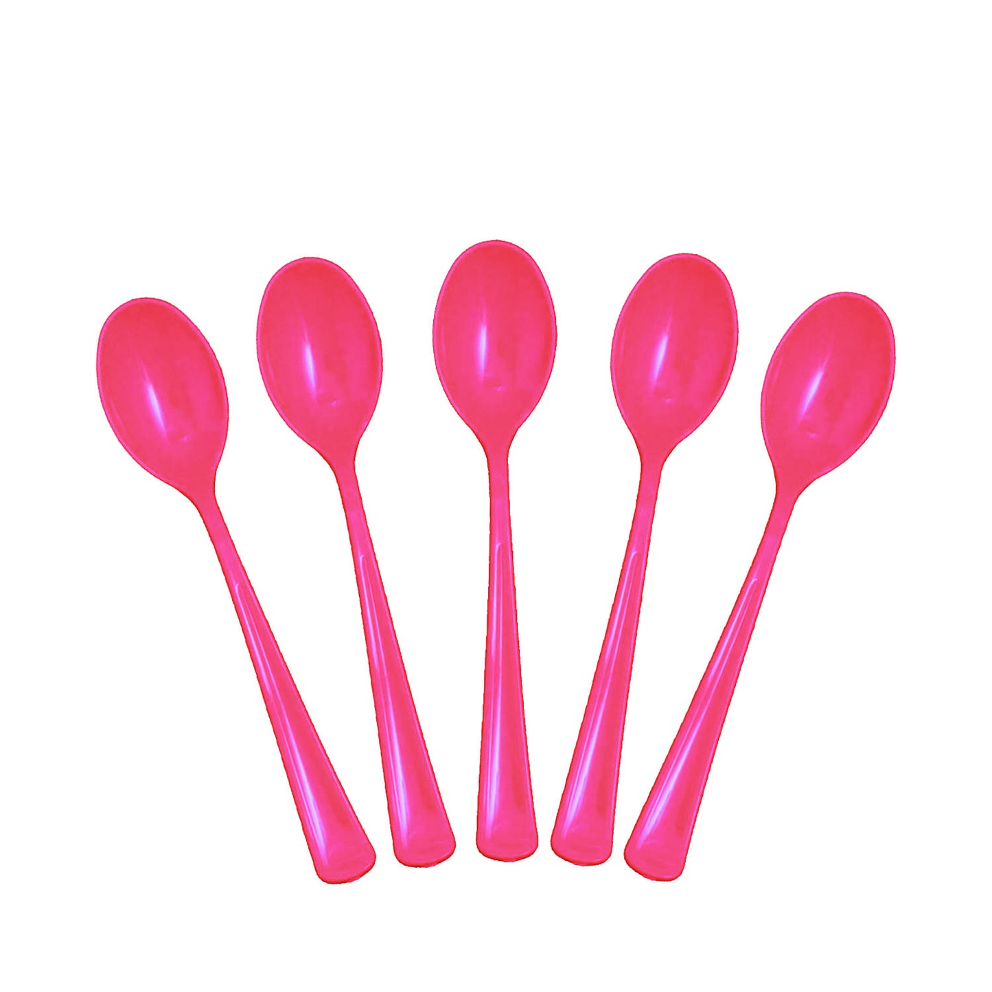 Heavy Duty Cerise Plastic Spoons - 50 Ct.