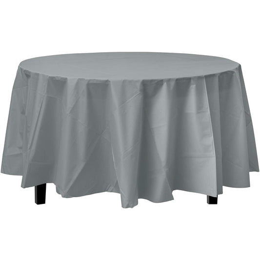 Premium Round Silver Table Cover